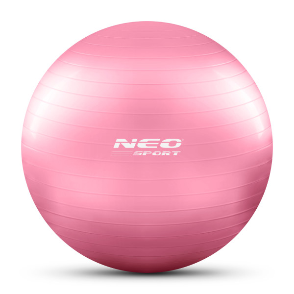 Piłka do ćwiczeń fitness Neo-Sport NS-950 55cm różowa