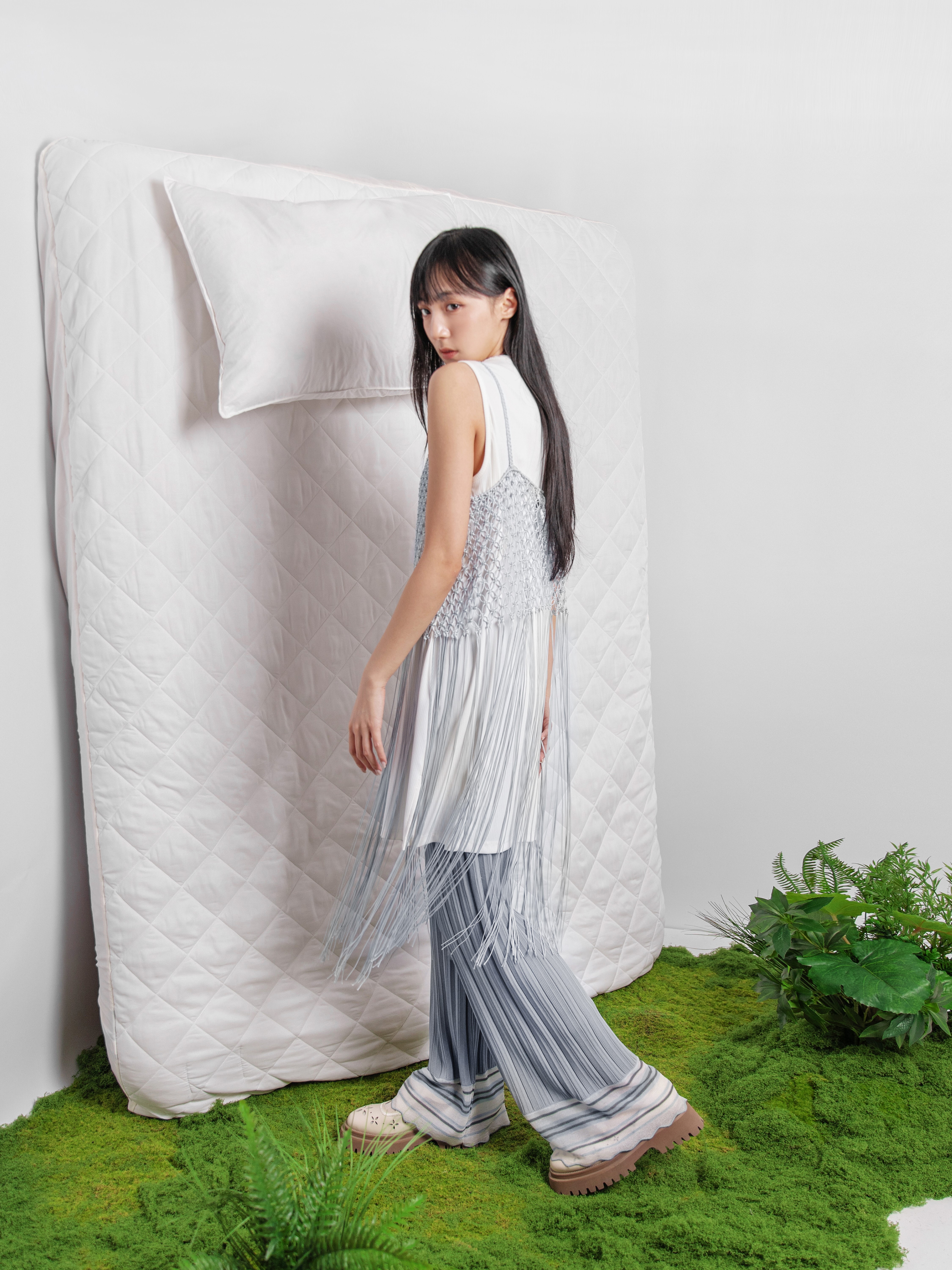 Organza Knitted Pants - 26SDB064U