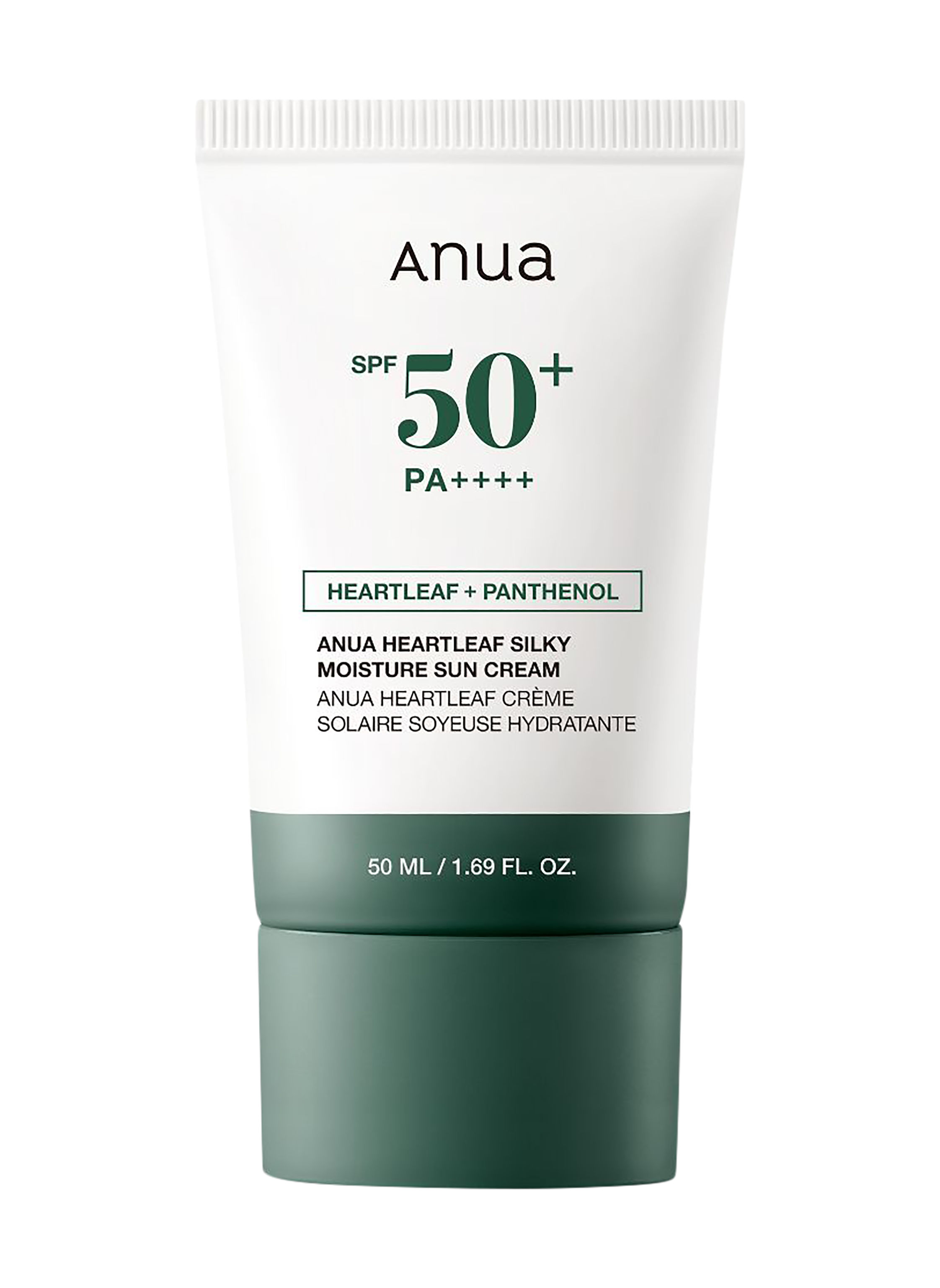 ANUA HEARTLEAF SILKY MOISTURE SUN CREAM SPF50