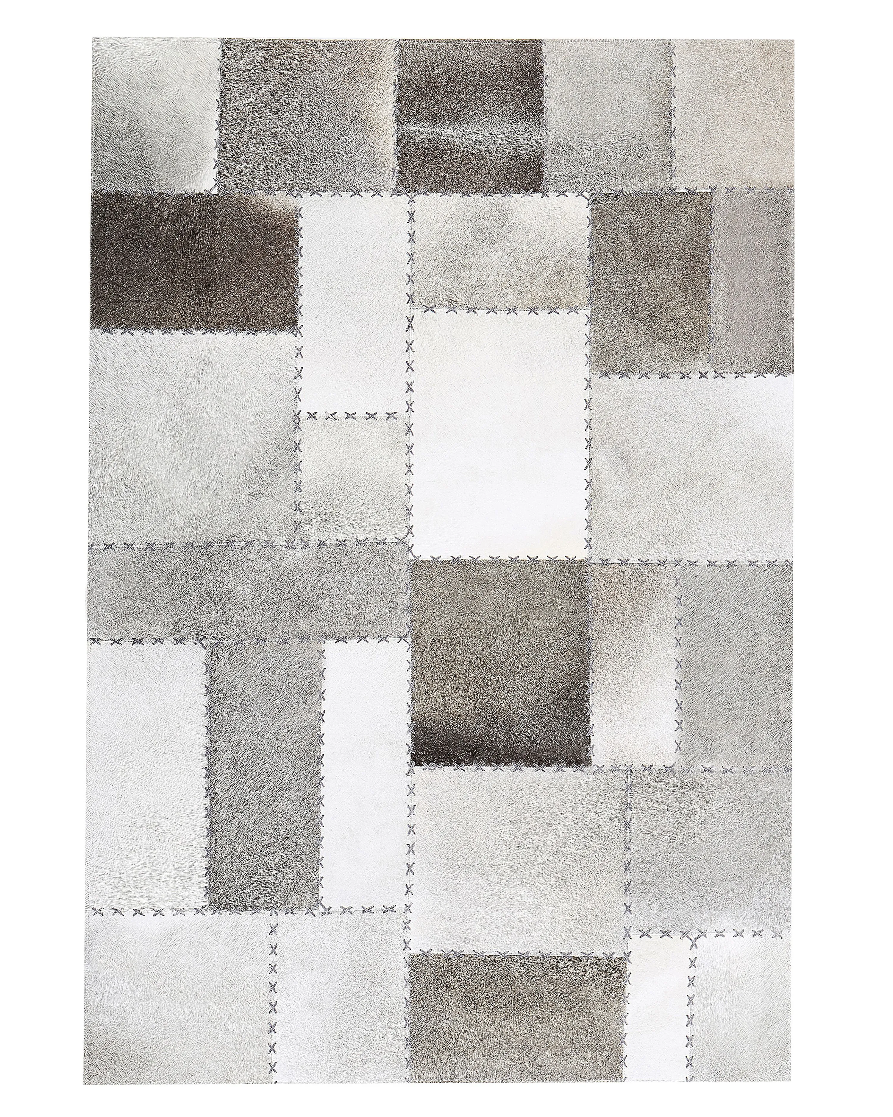 Rug PERVARI Taupe 140 x 200 cm Leather