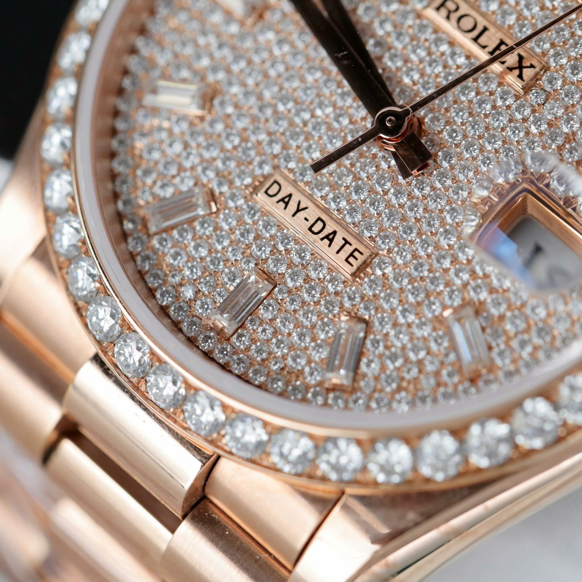 Rolex Day-Date RG Plated Diamond Dial 36mm Super Clone