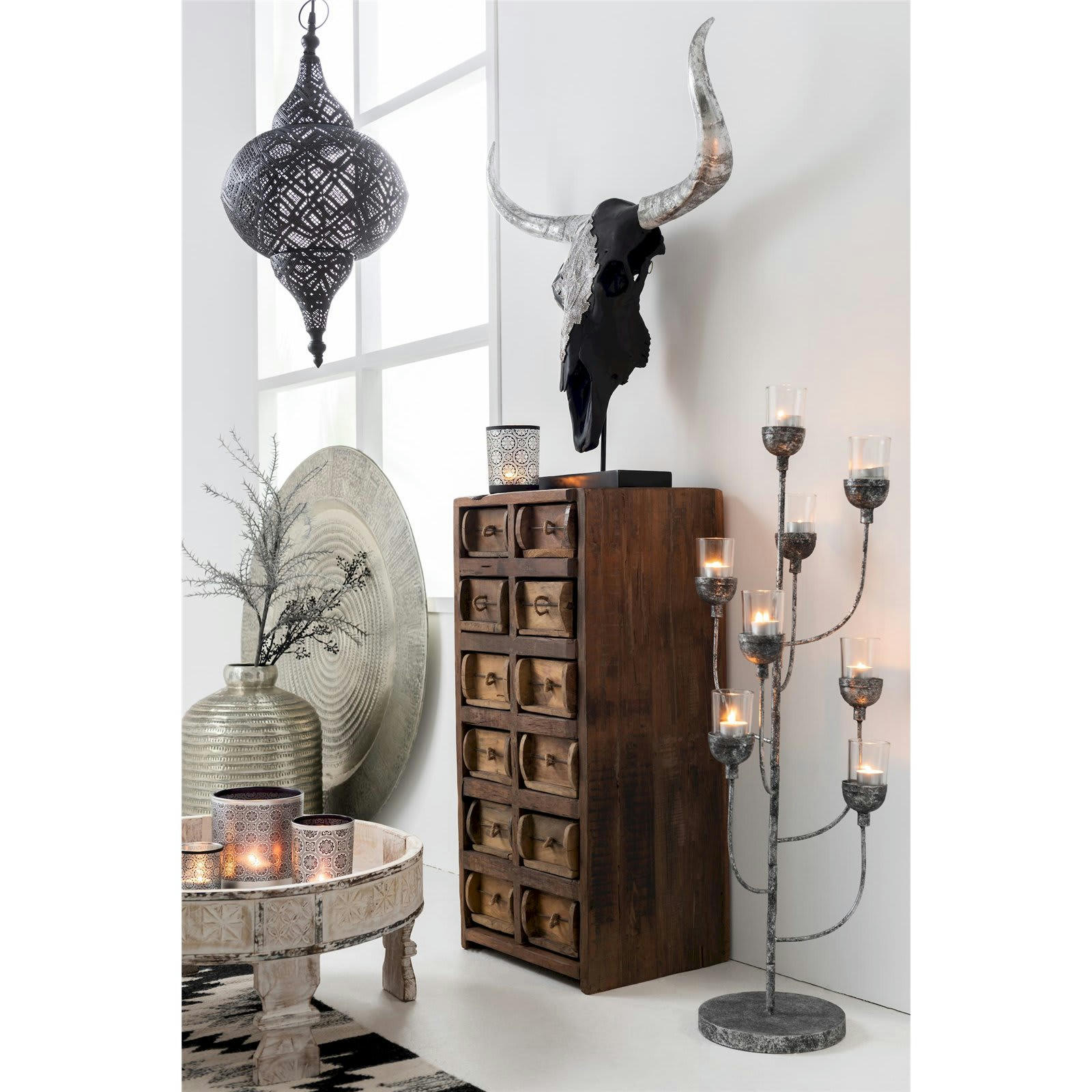 - Armoire Bois Recyclé Bois foncé