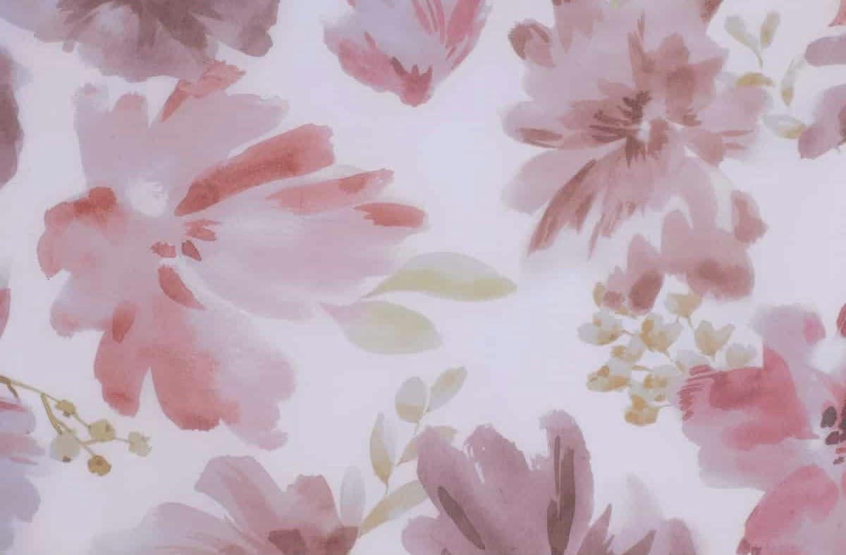 AQUARELLE - Voilage tamisant rose 140x280cm