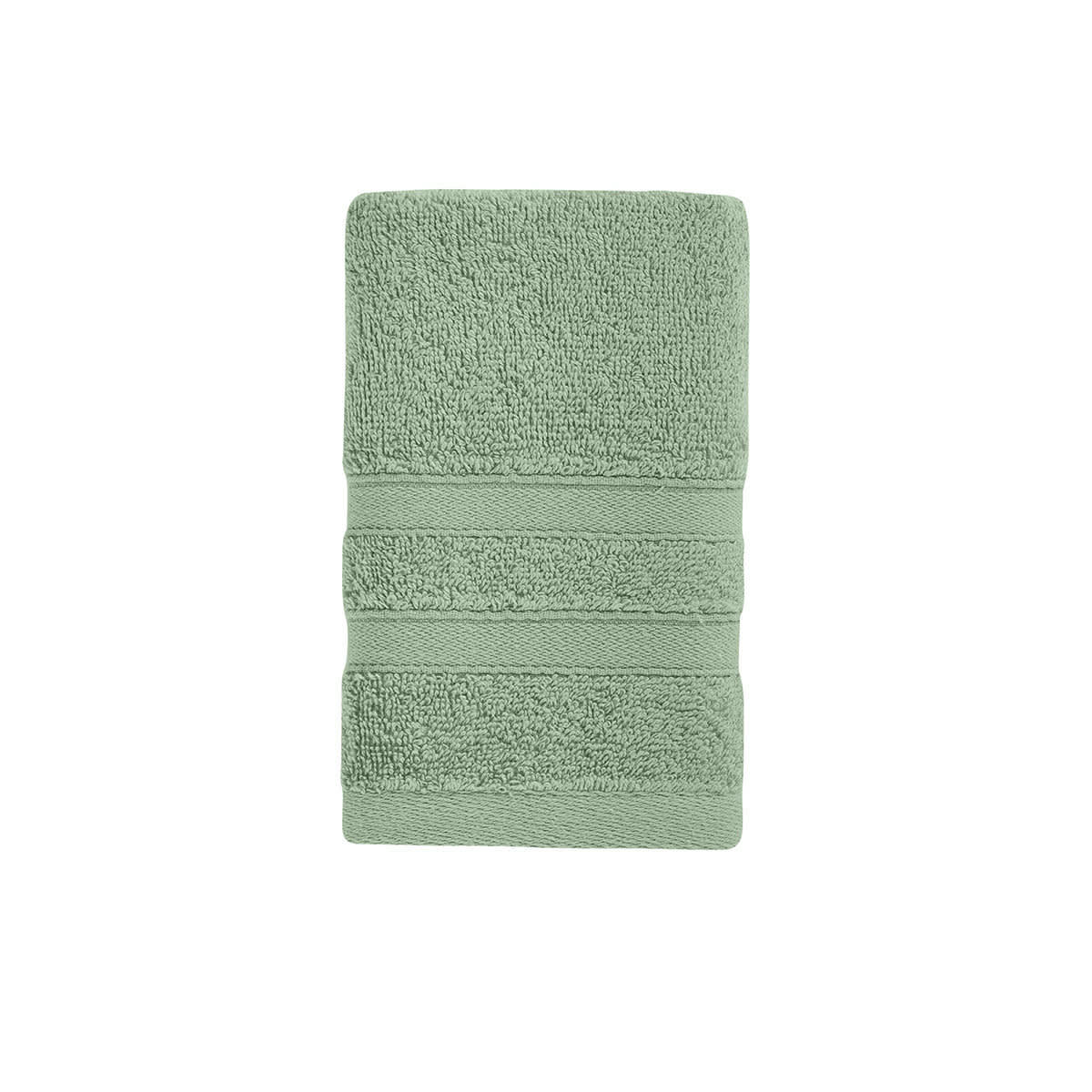 ORGANIKA - 2 serviettes invité en coton bio Sauge 30x50 cm