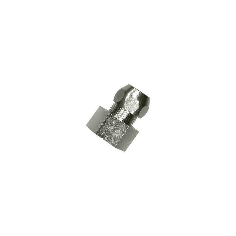 Raccord droit chromé F 3/8