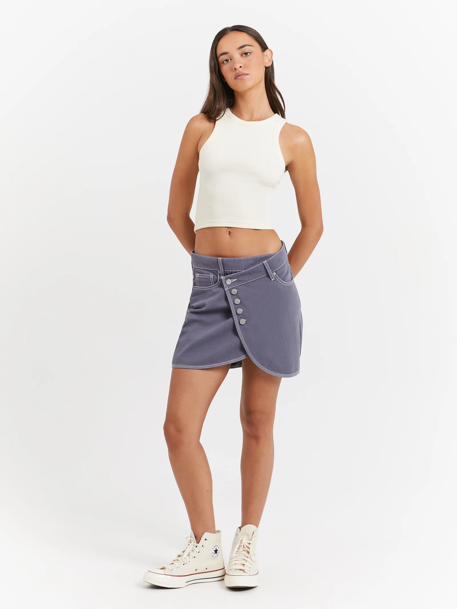 Lenny Wrap Mini Skirt