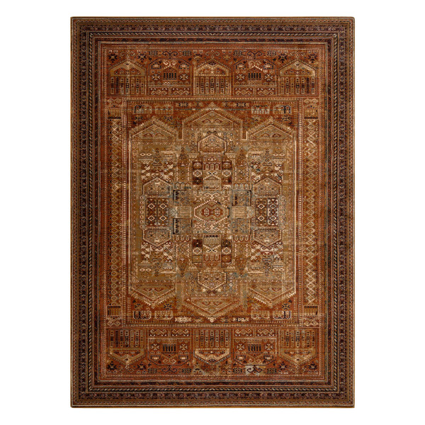 Dywan wełniany OMEGA SIRAN orientalny mosiądz brązowy 170x235 cm