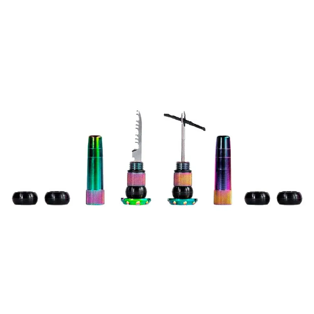 Muc Off Stealth Tubeless Puncture Plug Rainbow Handlebar repair kit