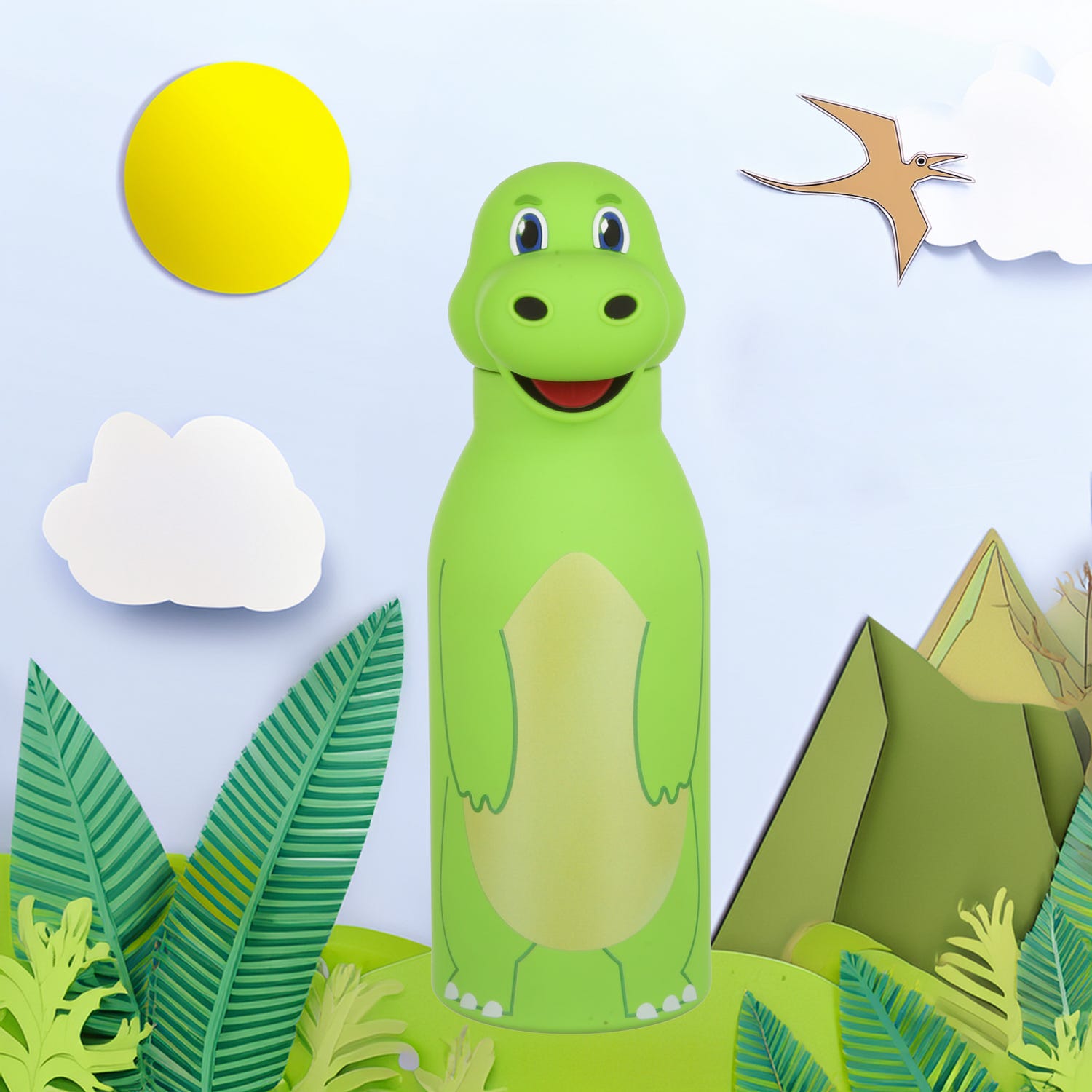 Bottiglia termica dinosauro zampe 420 ml bambini Farmily