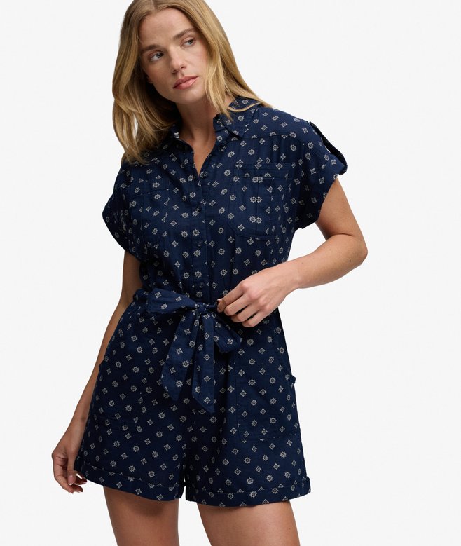 Belted Utility Playsuit