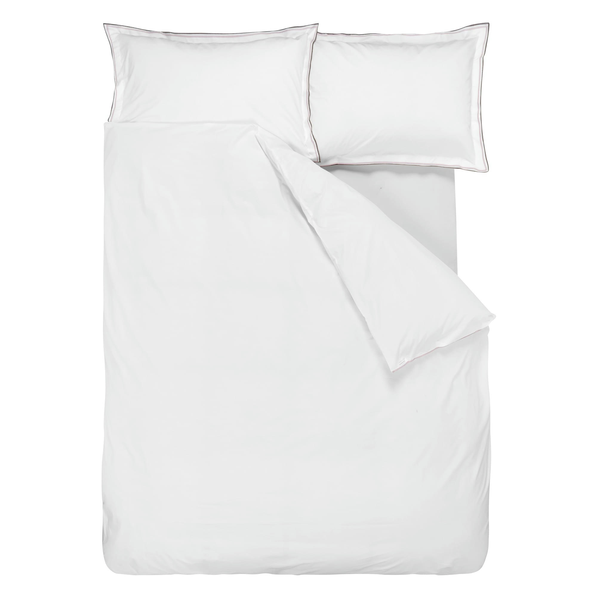ASTOR - Housse de couette bicolore unie en coton 260x240