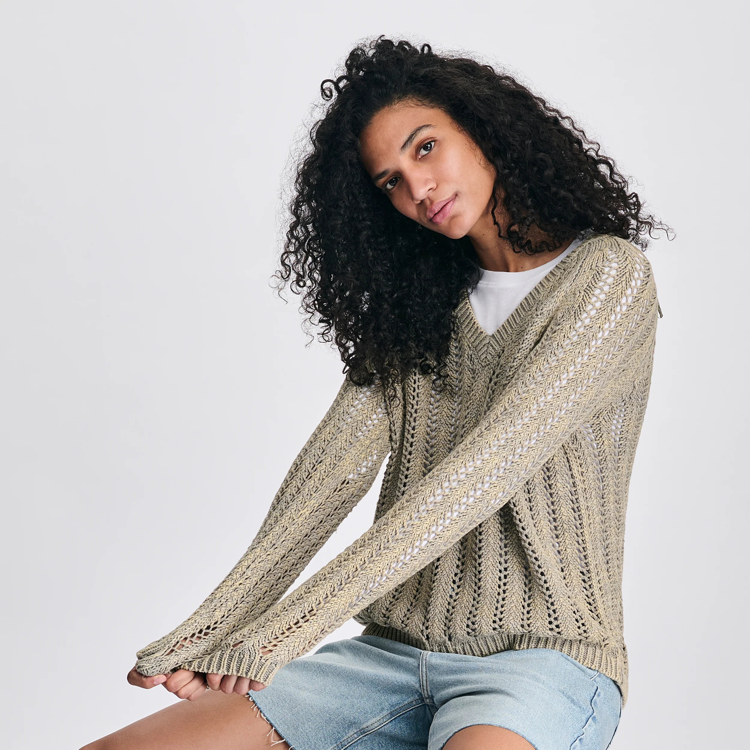 Women's Pointelle Pullover