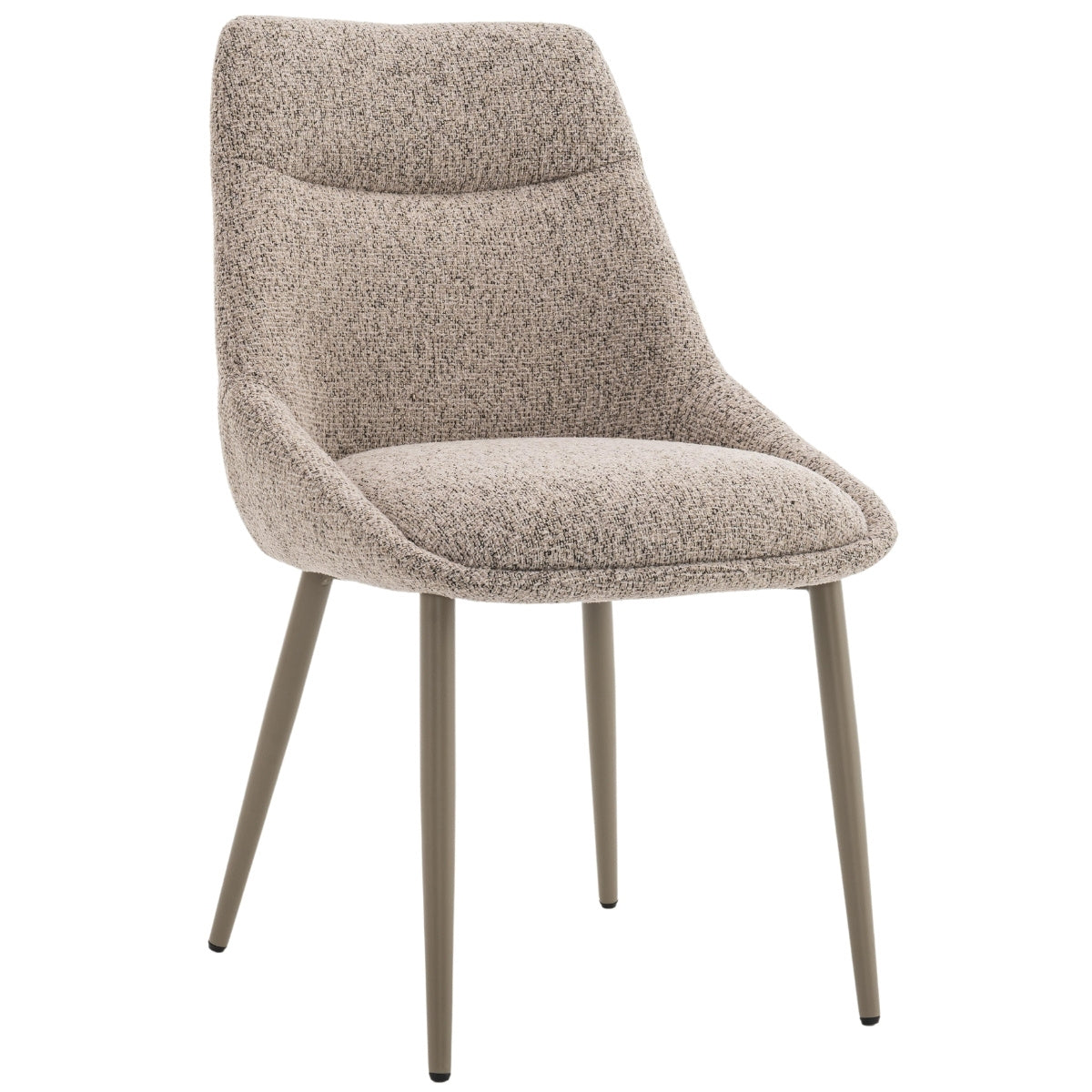 DÉJA Living Eetkamerstoel Malou - Taupe/Taupe - Set van 2