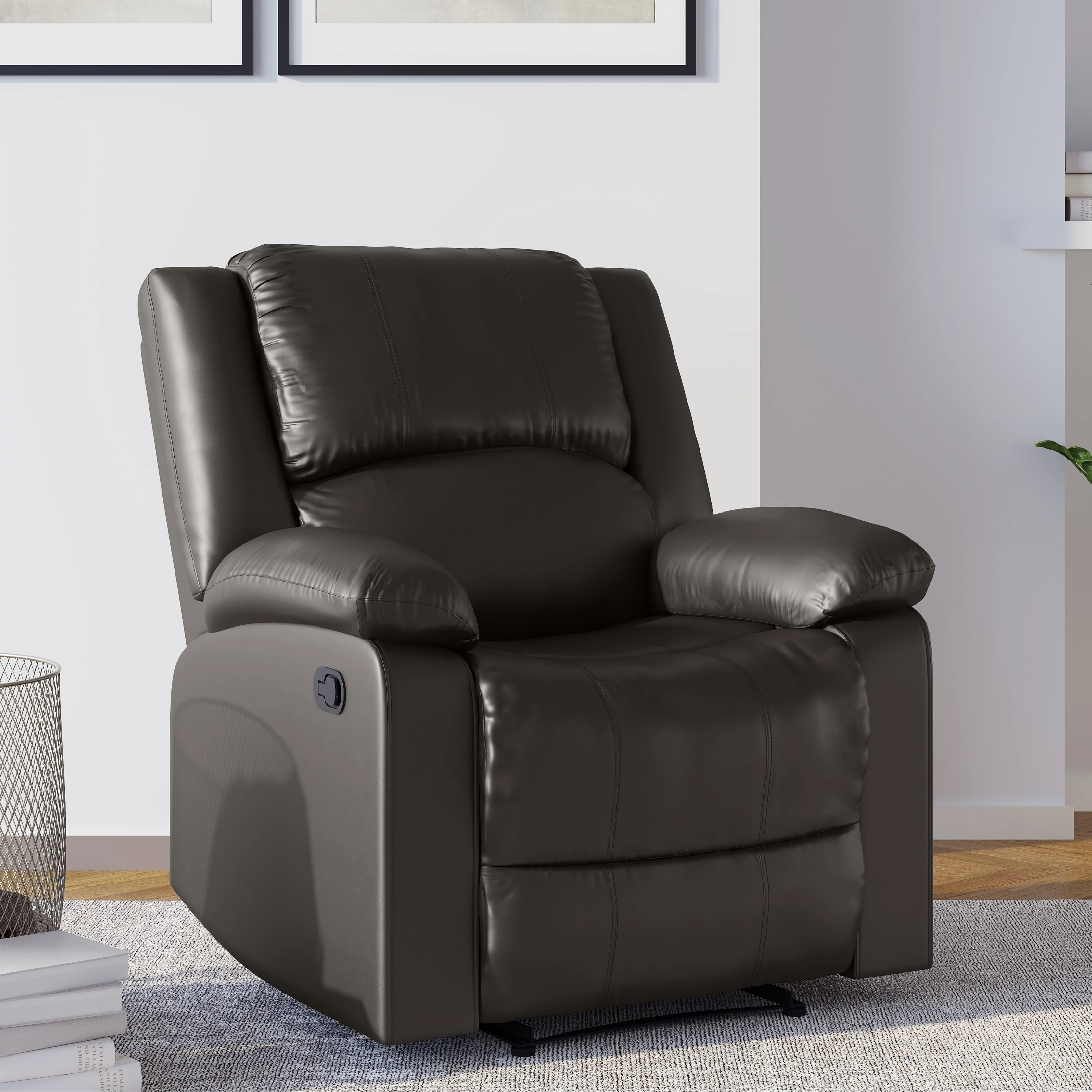 Relax A Lounger® Porter Faux Leather Manual Recliner by iLounge