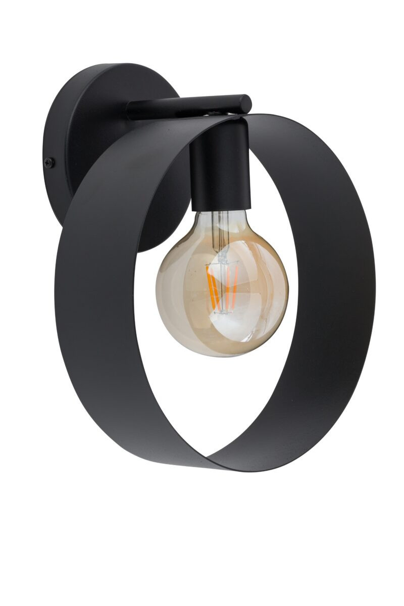 Kinkiet czarny Happy 1xE27x15W wym:29x25x15cm IP20 Sigma Lighting
