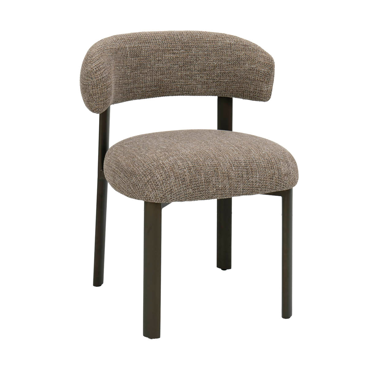 DÉJA Living Eetkamerstoel Alamo - Taupe/Brons - Set van 2