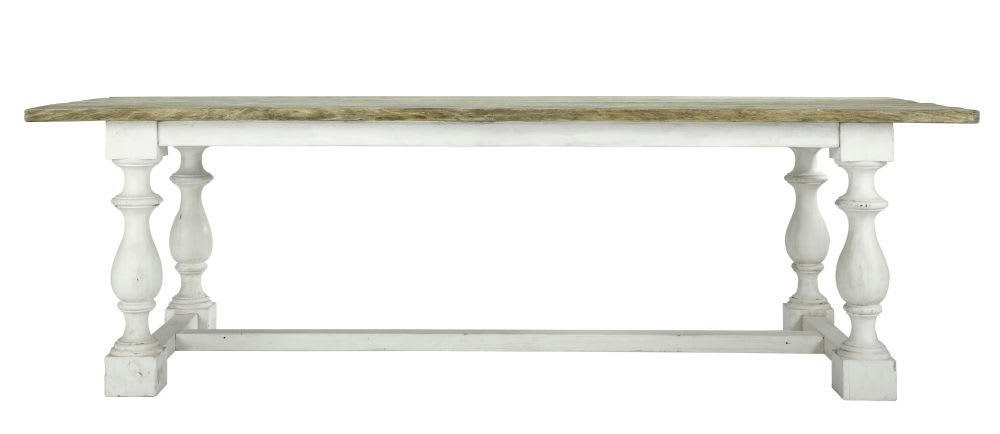 Montmorency - Table à manger en pin massif 8 personnes L250