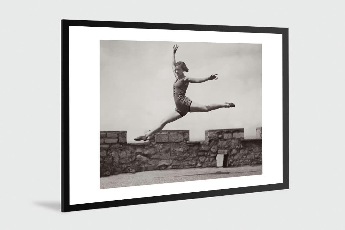 SPORT - Photo ancienne noir et blanc danse n°01 alu 30x45cm