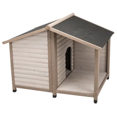 Trixie Natura Log Cabin with Porch Dog Kennel