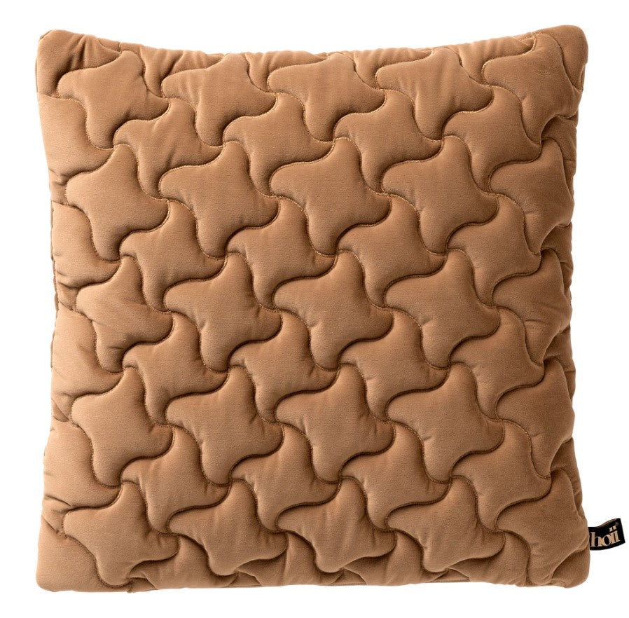 AMELIE | sierkussen 45x45 cm | Tobacco Brown | bruin | Hoii | met duurzame kussenvulling