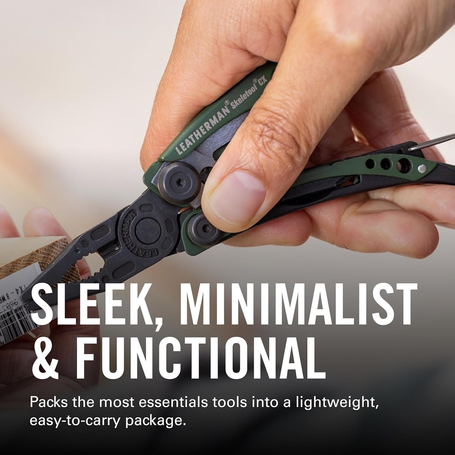 LEATHERMAN, Skeletool, 7-in-1 Lightweight, Minimalist Multi-tool for Everyday Carry (EDC), Home, Garden & Outdoors, Stainless Steel