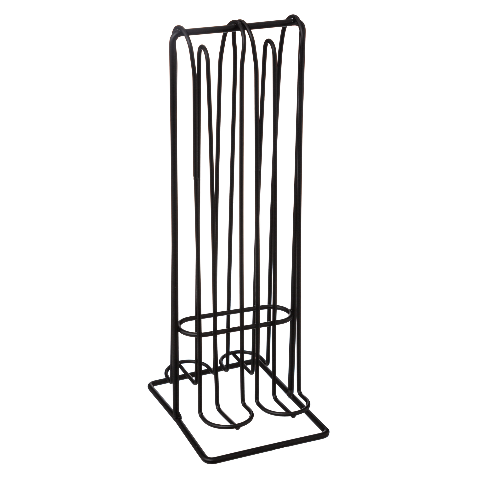 Suporte preto de metal para 32 cápsulas de café