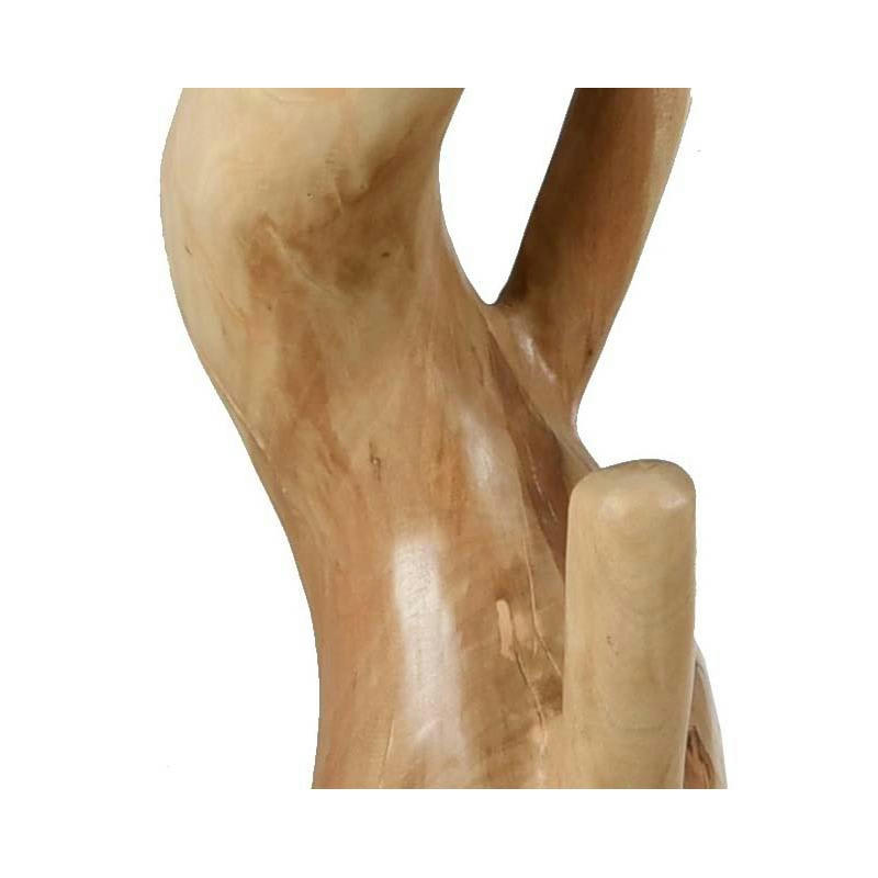 - Porte-manteau design en acajou