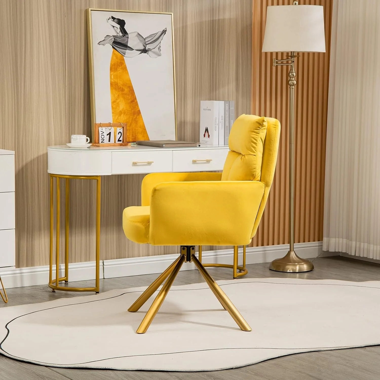 Howtai Soft Cushion Padded Room Chair for Apartment,Home, Club