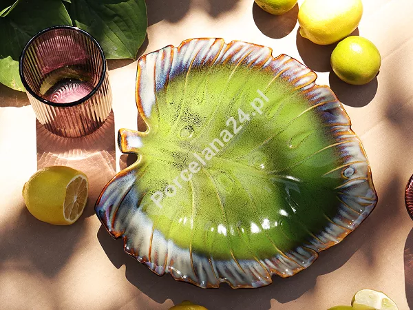 Patera porcelanowa 26X25,5X4 cm Altom design - Liść 07.PAT.2634