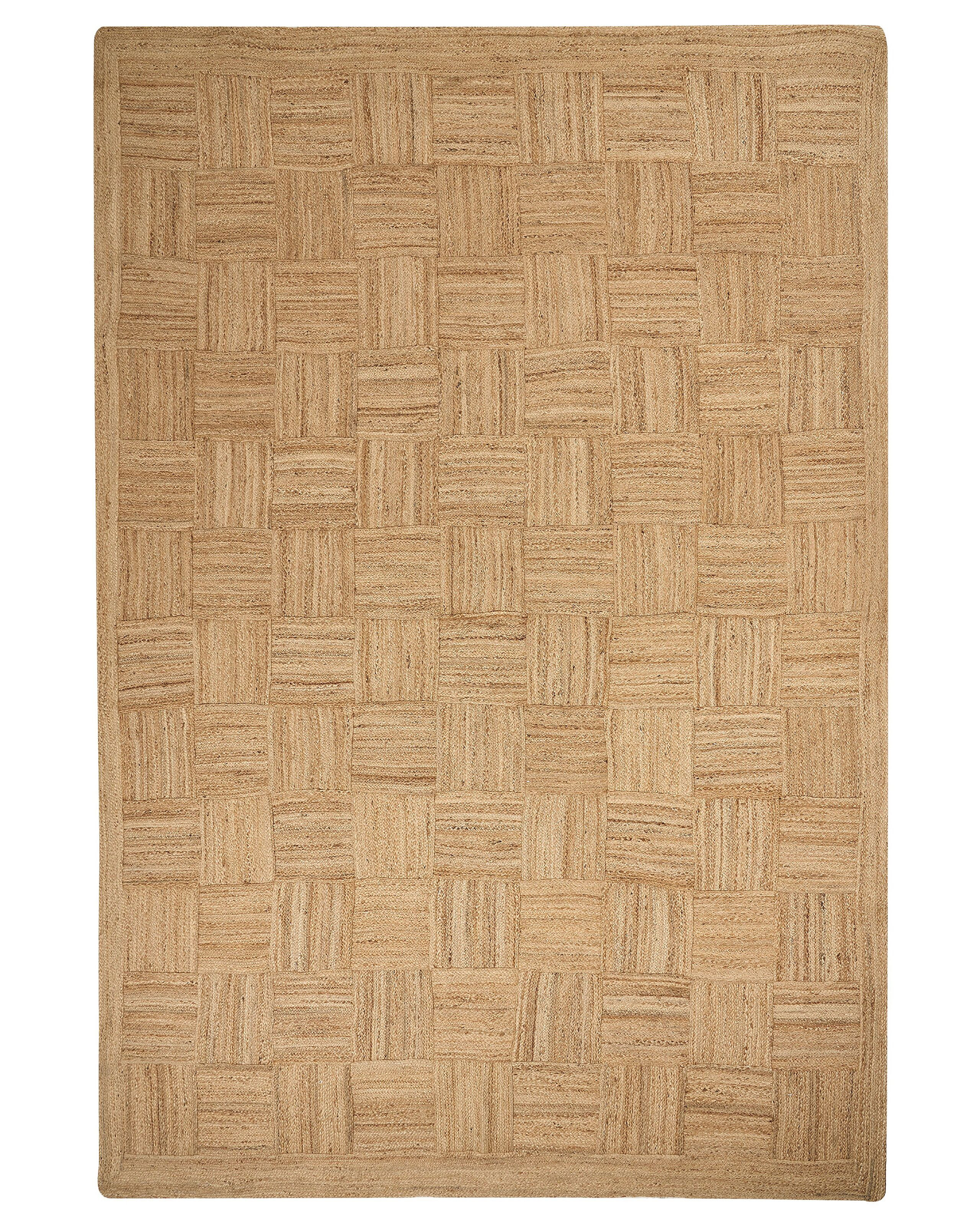 Dywan jutowy pleciony 300 x 400 cm beżowy