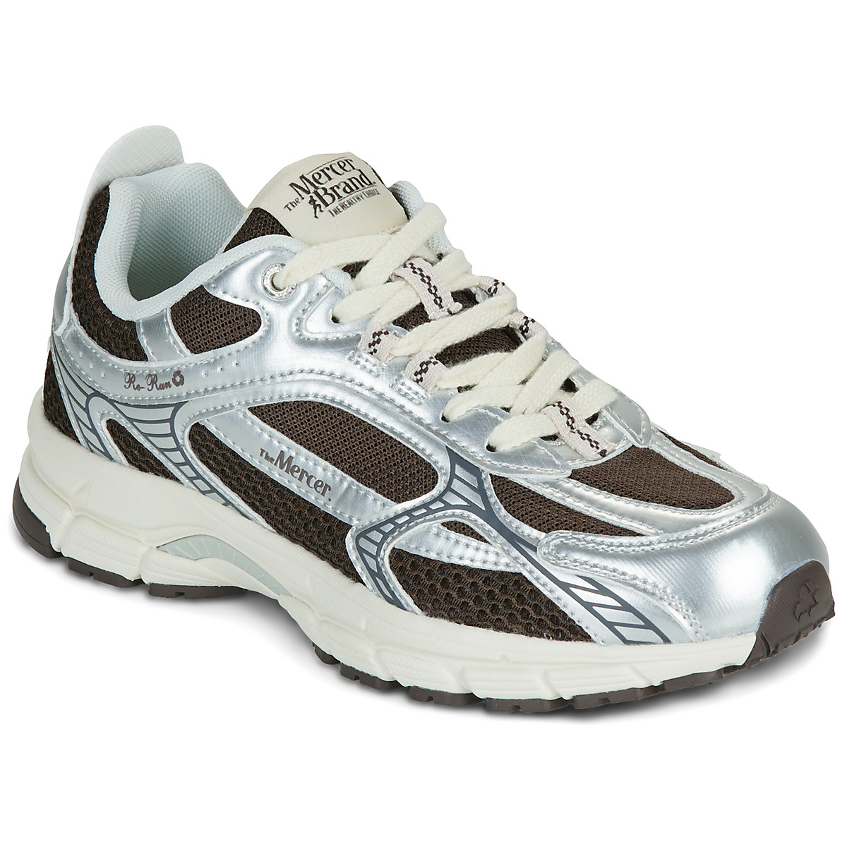 The Mercer Brand - The Re-Run Twin Mesh - Silver / Brown