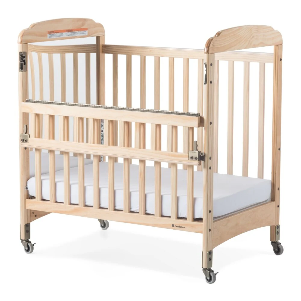 Next Gen Serenity® SafeReach® Compact Mirror Crib - Natural