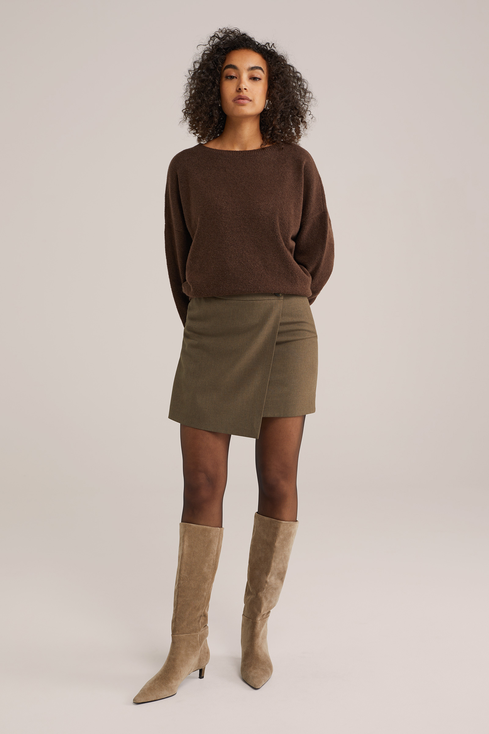 Dames rok met overslag