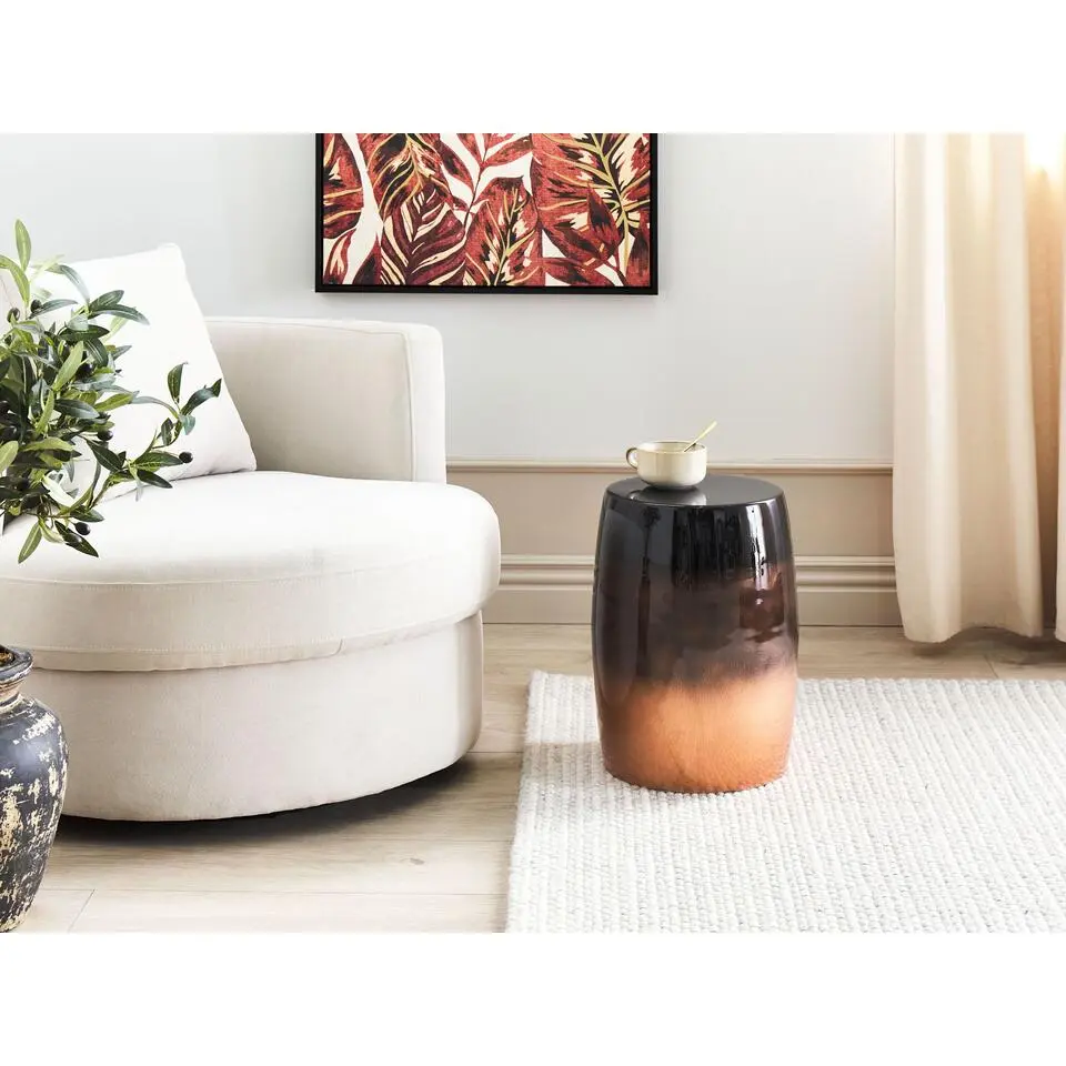 FRAGUITA - Bijzettafel - Goudbruin/Zwart - Ijzer