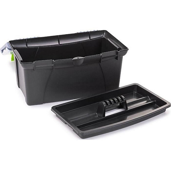 Coffre à outils 20 pouces FIELDMANN FDN 4120 plastique noir poignée serrures