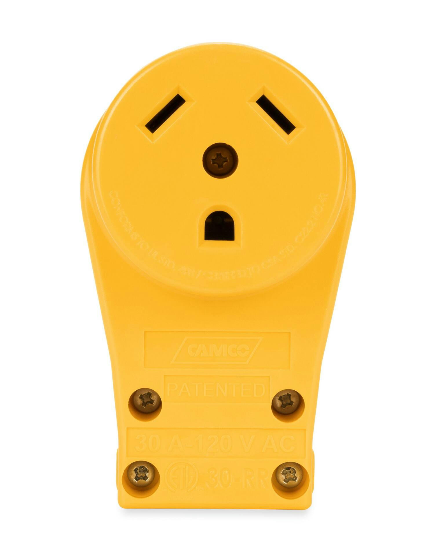 Camco PowerGrip RV 30A Female Replacement Receptacle