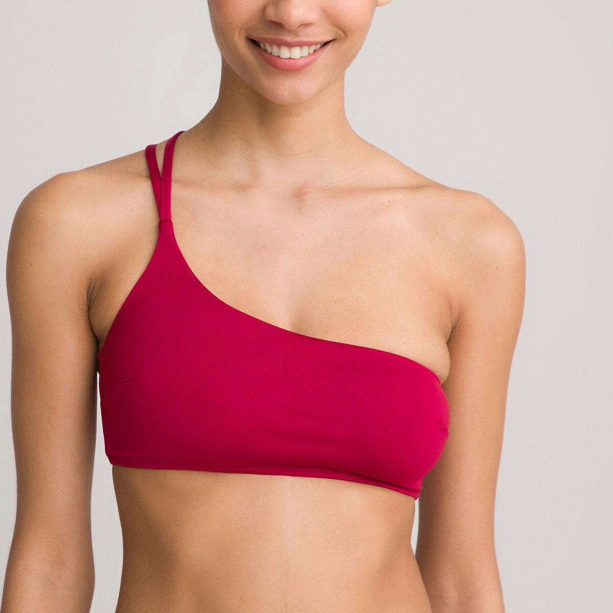 Haut de maillot de bain brassière asymétrique