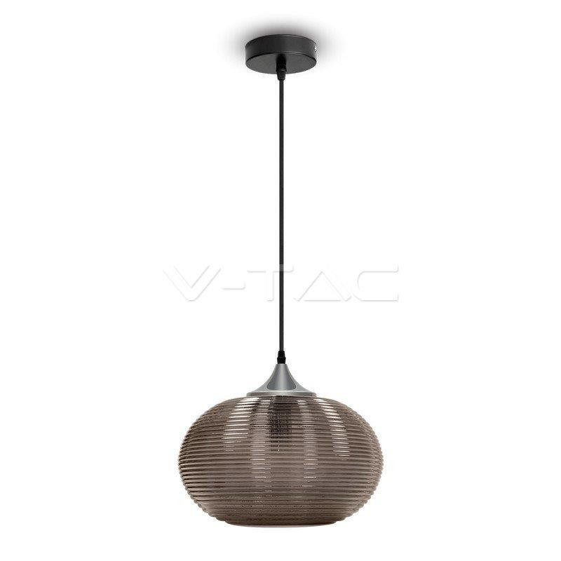 Lampa wisząca przezroczysta VT-7350 1xE27x60W wym: 100x33x33 cm V-TAC