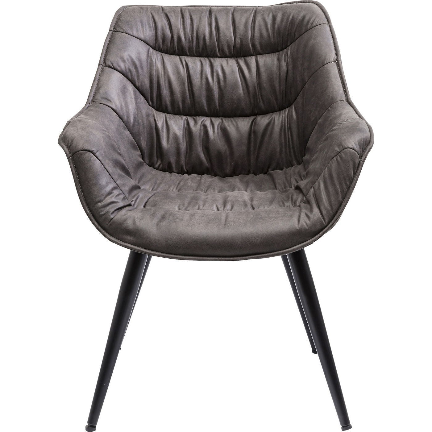 Kare Design Stoel met armleuningen Thelma grijs