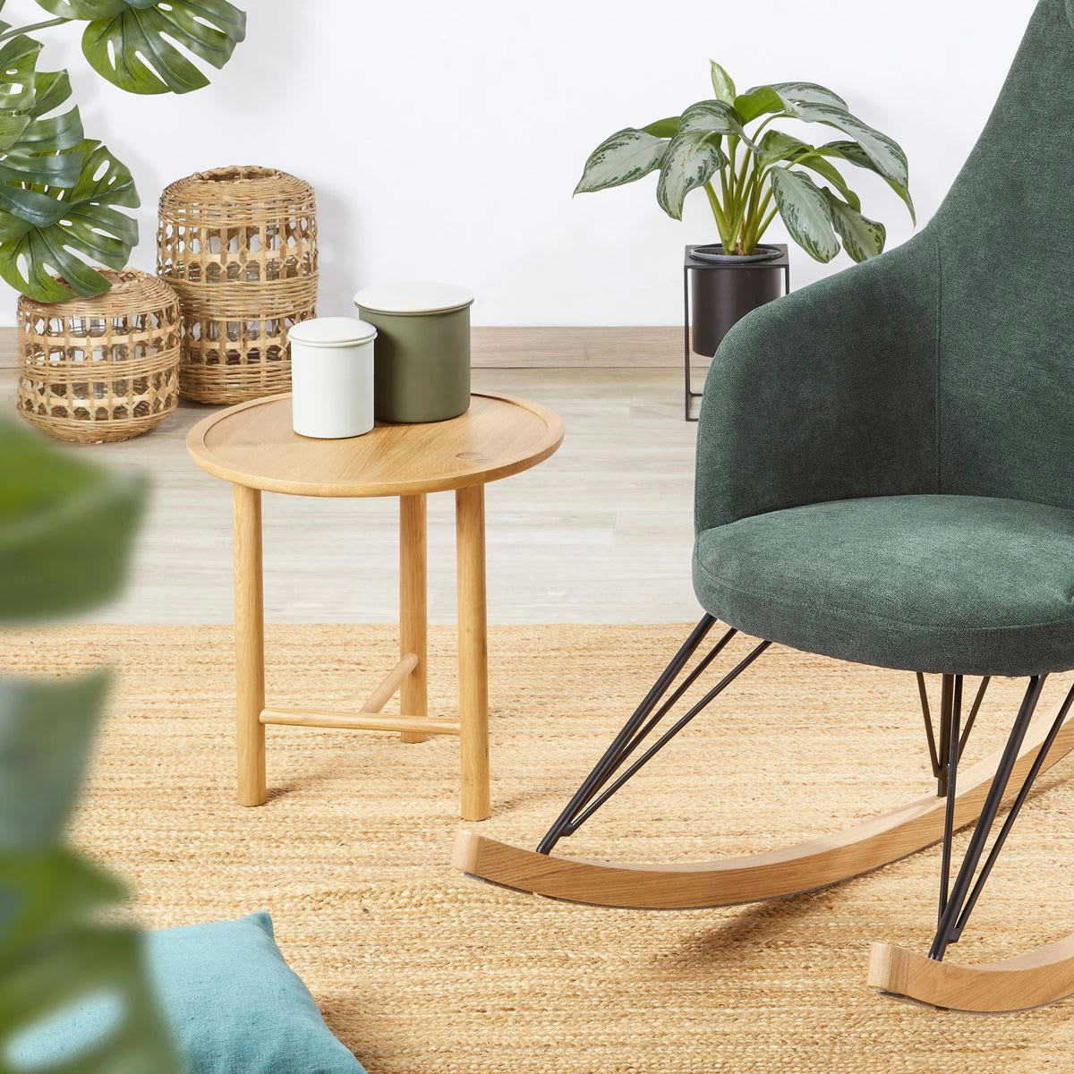 EDEN - Boîtes de rangement métal vert  (set de 3)