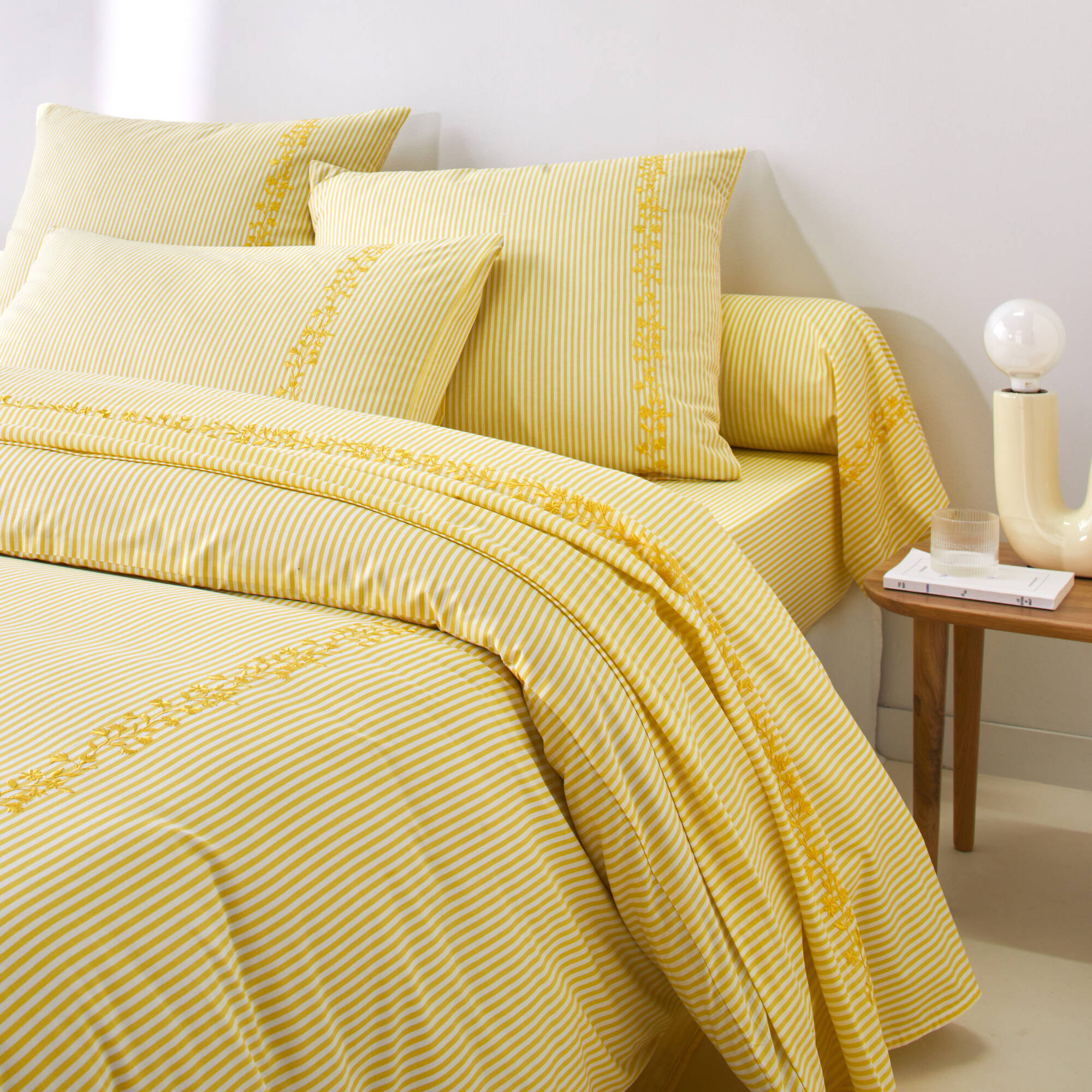 Linge de lit Faustine en coton imprimé