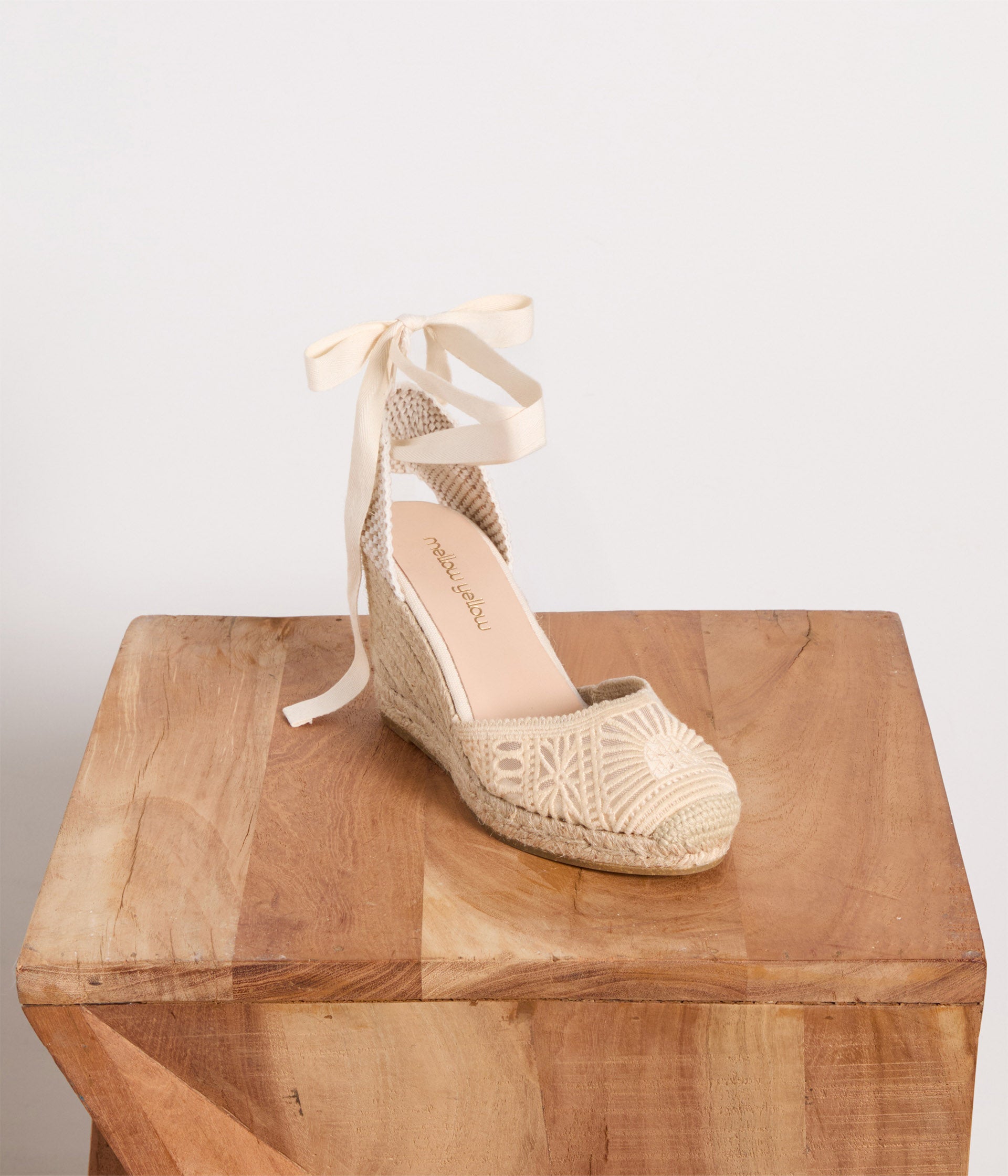 Espadrilles compensées écrues Iris