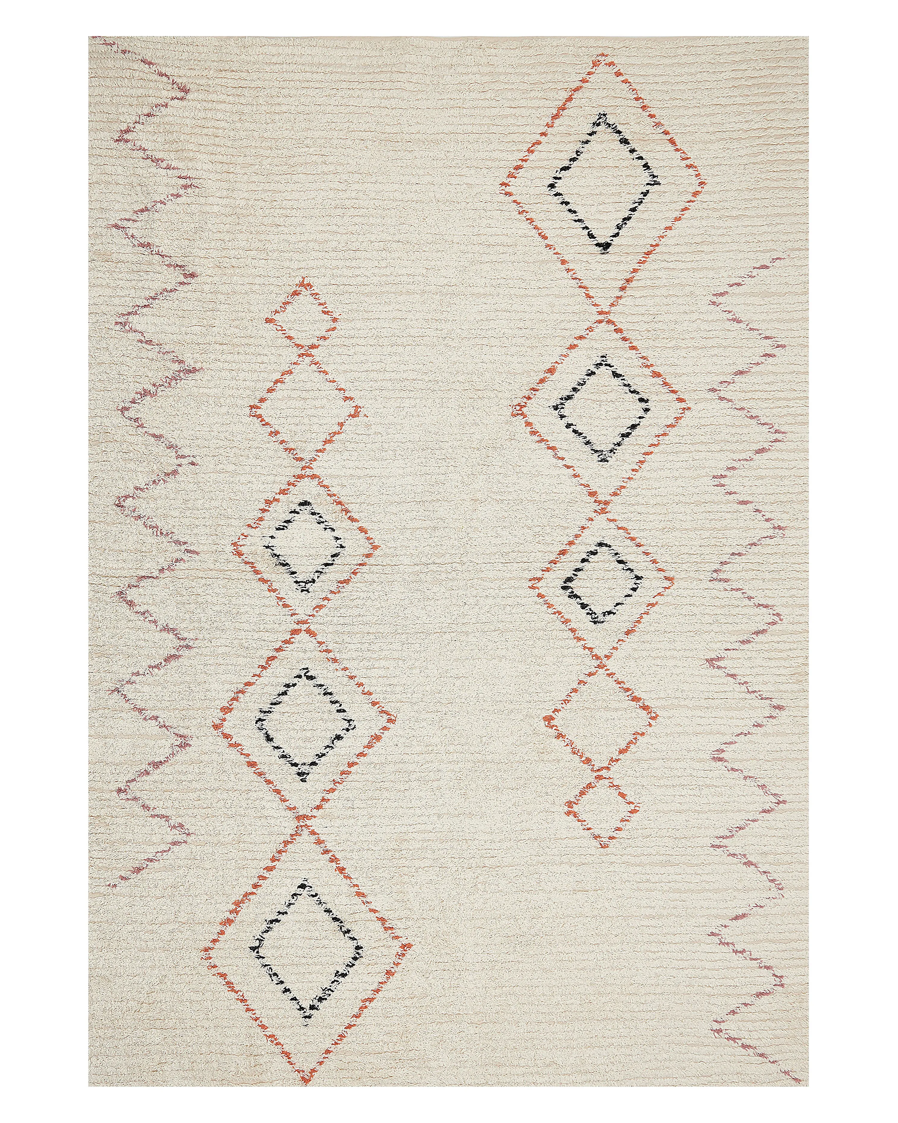 Rug GUWAHATI Beige 140 x 200 cm Cotton