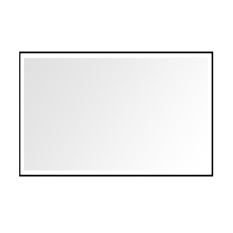 Vtw Living - Badkamerspiegel met Verwarming Zwarte Rand - 120 x 75 cm