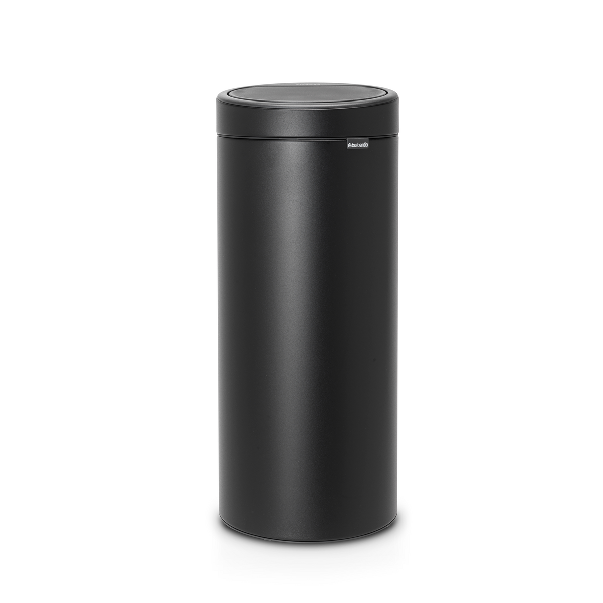 Brabantia Touch Bin New afvalemmer, 30 liter, kunststof binnenemmer - Mineral Moonlight Black