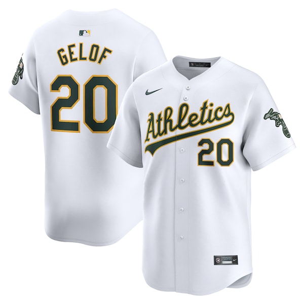 Zack Gelof Oakland Athletics Nike Home Limited Player Jersey - White