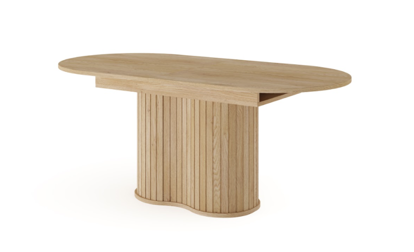 Dąb Cremona Stół Rozkładany 180-220cm Zaokrąglone boki Ls
