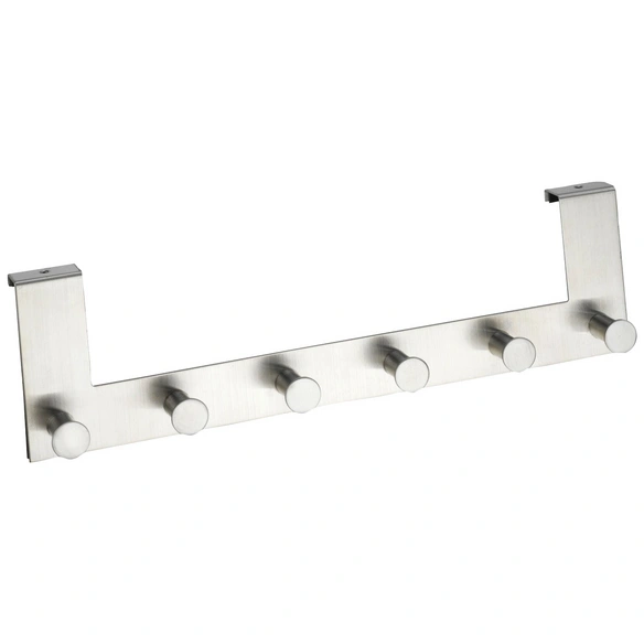 Türgarderobe, rostfreier Edelstahl, silberfarben matt