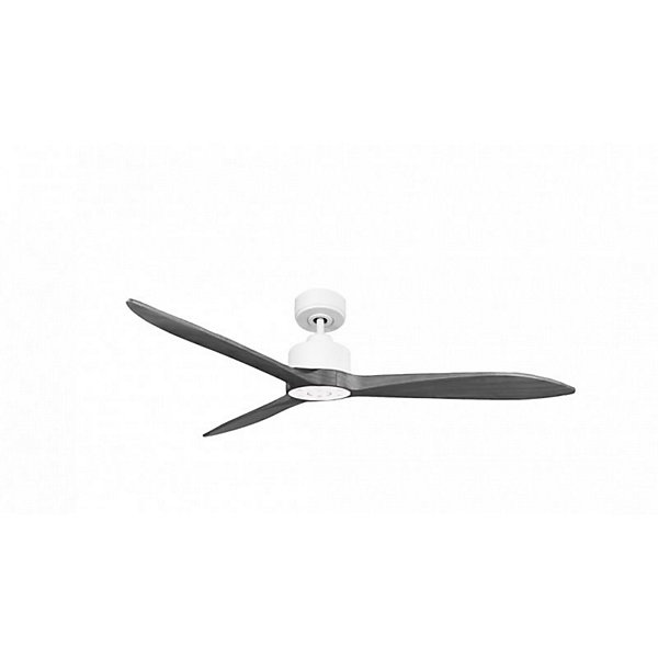 Modulo Latino III - Super destratificateur et ventilateur DC 132 cm blanc pales bois gris idéal 26 à 40 m²