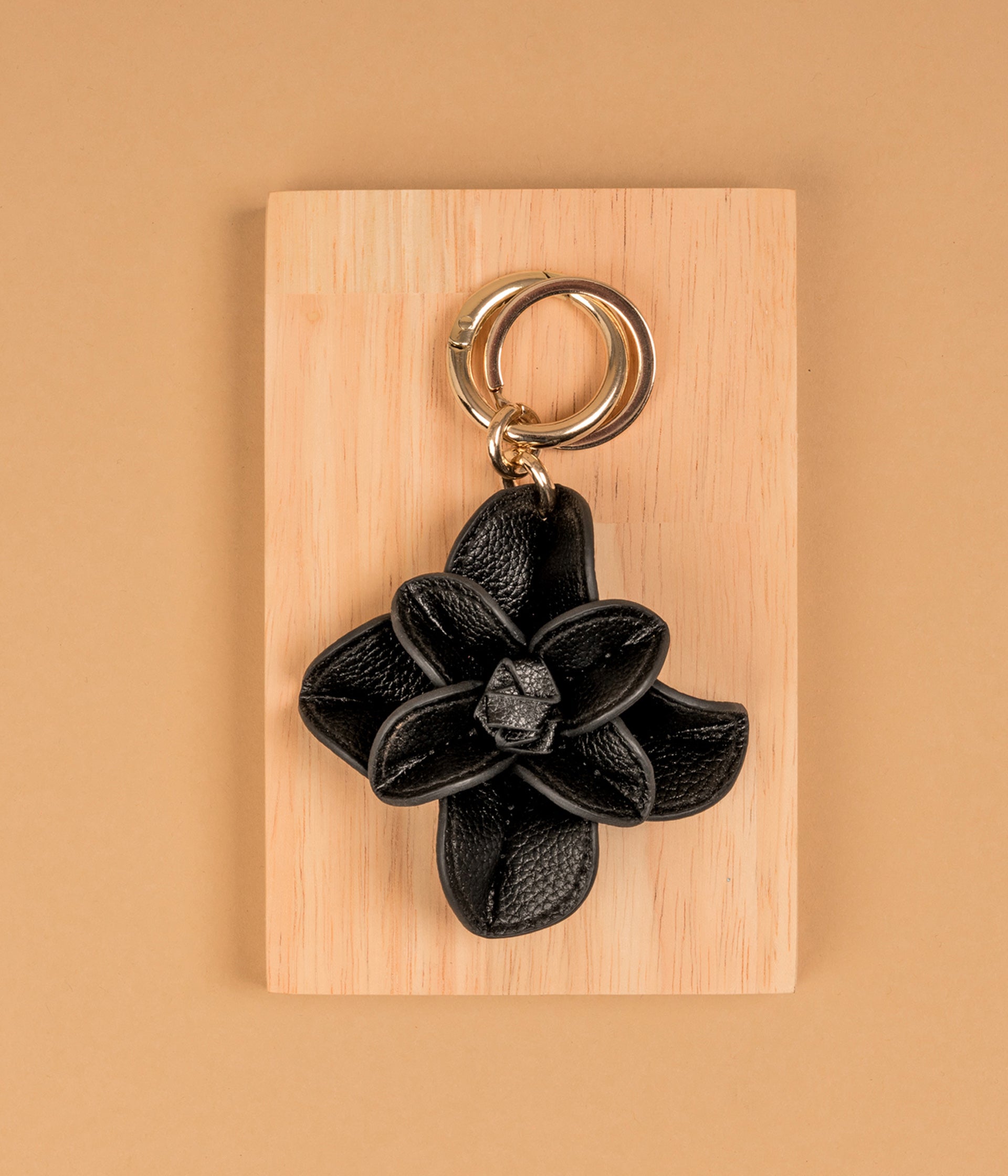 Porte-clés Flower noir